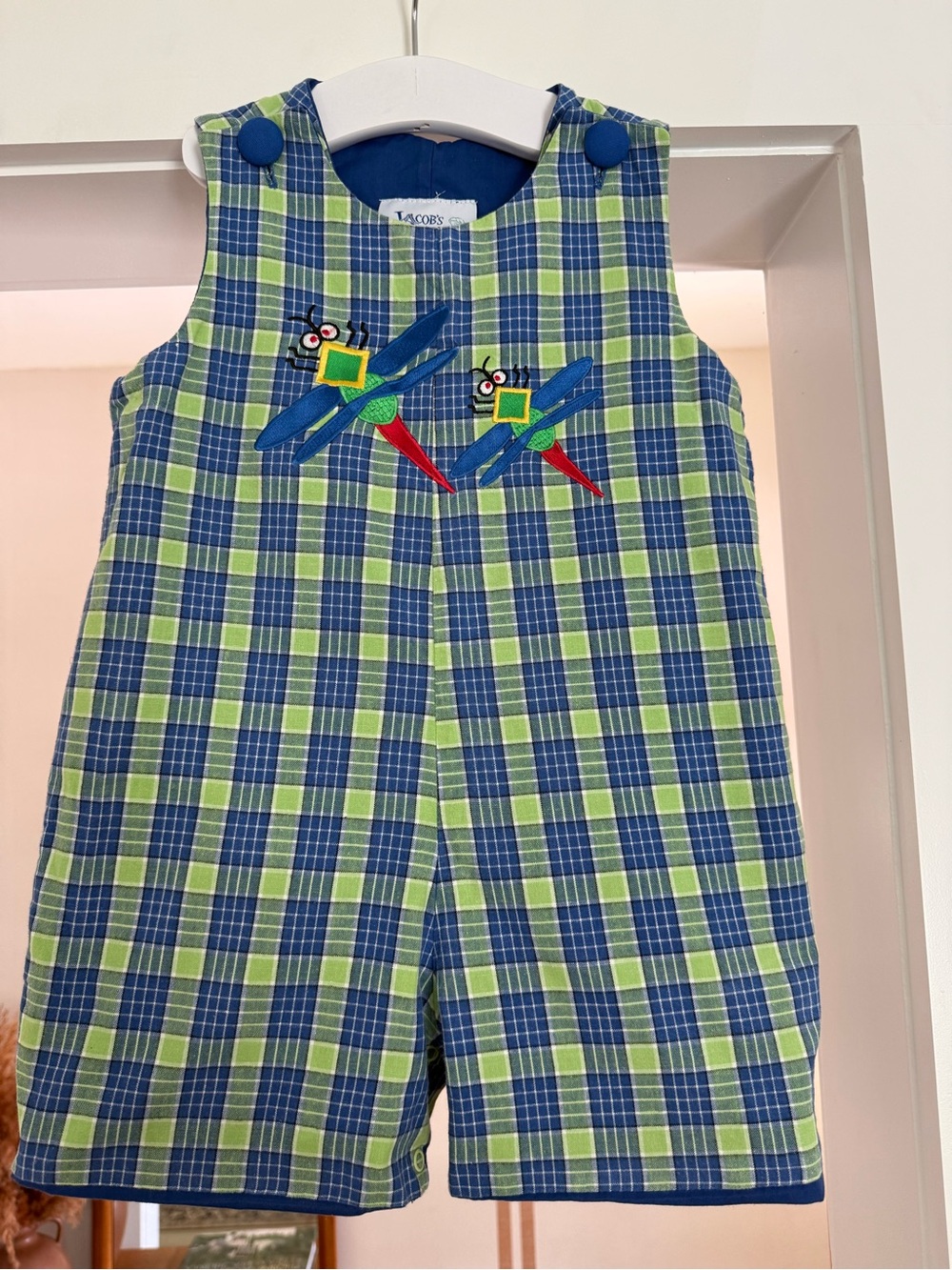 Vintage Jacob’s Ladder Plaid Romper Sz 4T